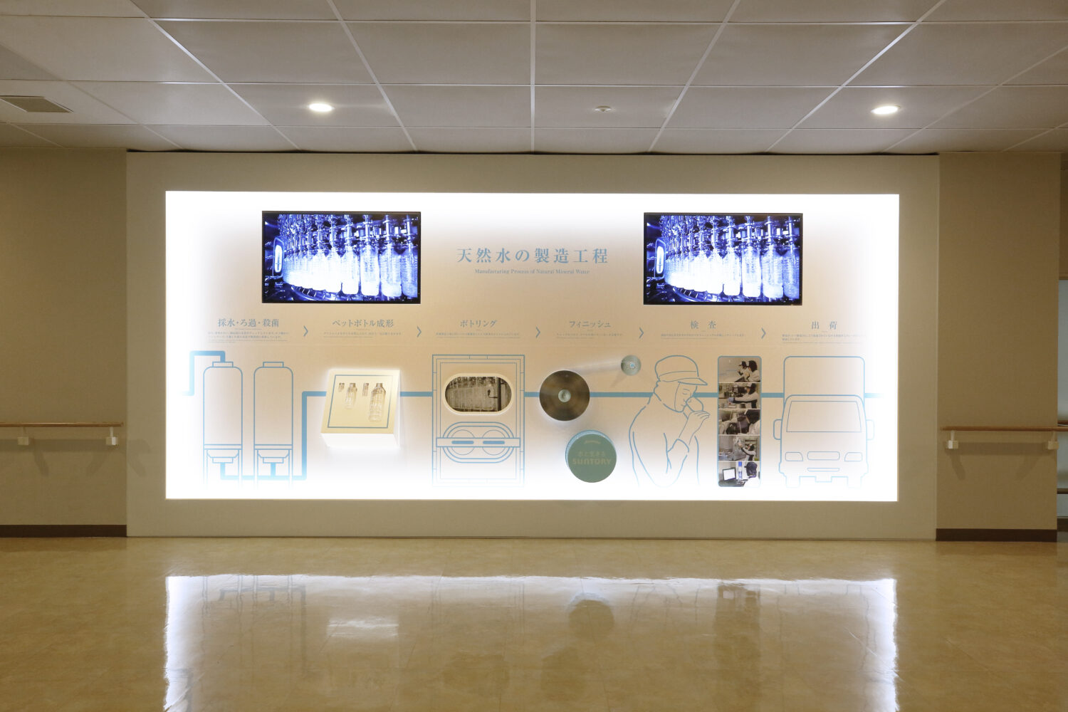 【97】サントリー九州熊本工場 「サントリー天然水」エリア展示リニューアル